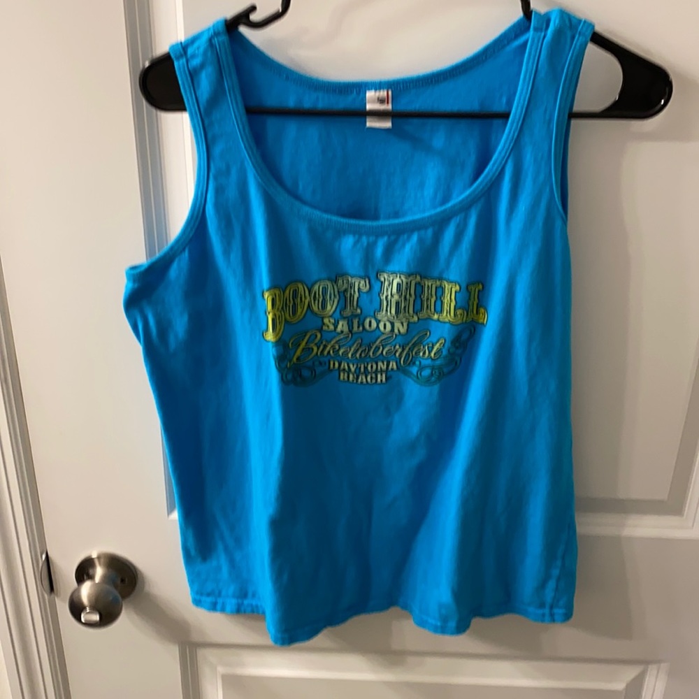 2016 Boot Hill Saloon ladies tank top SZ L